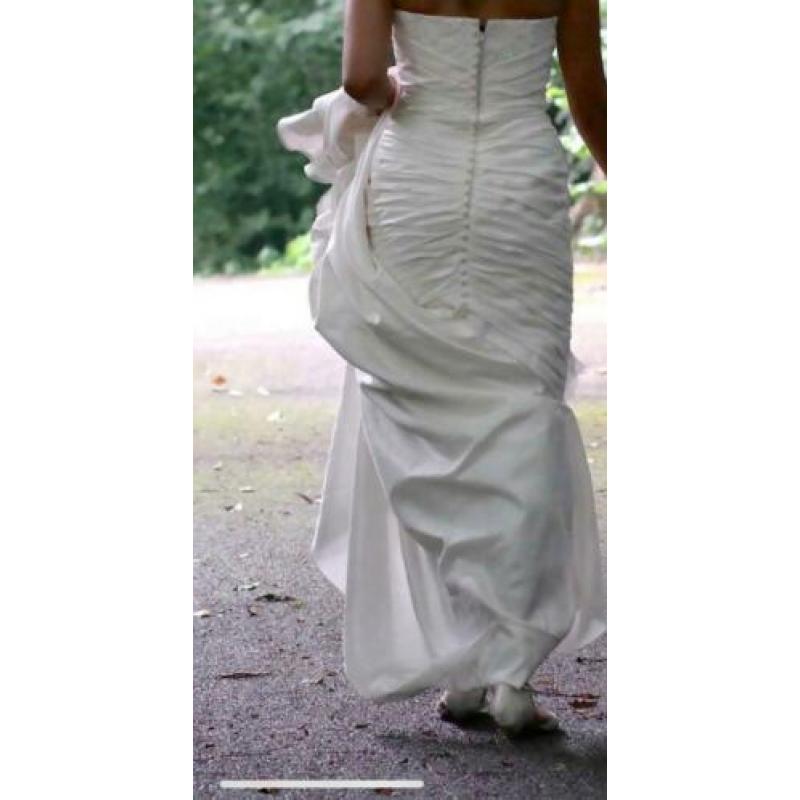 Strapless bruidsjurk maat s/m size 10