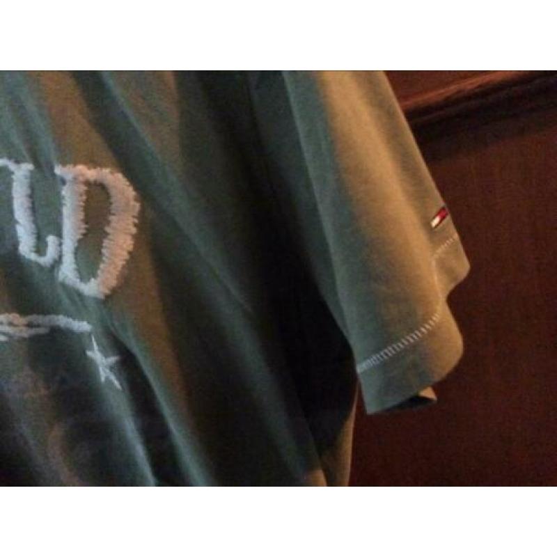 T-shirt Hilfiger Demin , maat L, legergroen