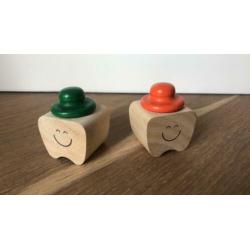 Houten tandendoosje, houten doosje voor melktandjes, NIEUW