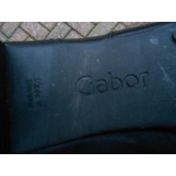 Zgan Zwart leren laarsjes Gabor 39