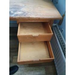 massief grenen bureau