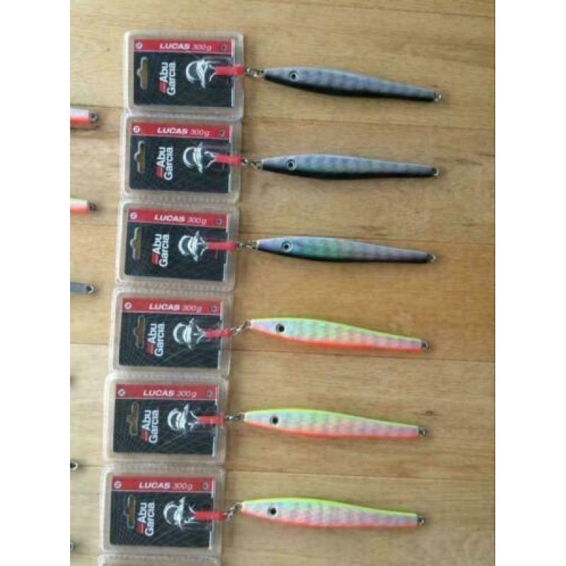 Abu Garcia Lucas Pilkers 100-200-300-400 gram: 27X div gew.