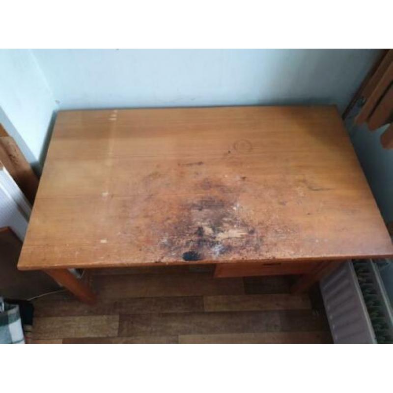 massief grenen bureau