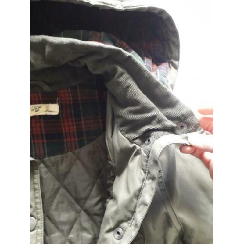 h&m waxachtige tussenjas S