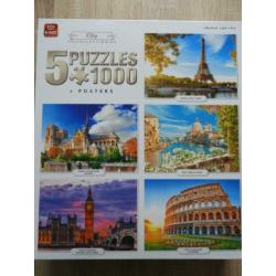 King 5 in 1 puzzels city collection