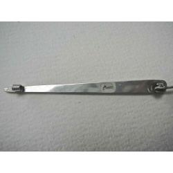 Zilveren oude antieke Broche lang fantasie model 800 zilver