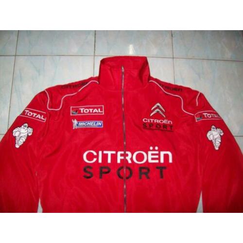 nieuwe CITROEN Sport Jas (nieuwe logo) XS- 8XL zwart rood