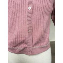 MANGO korter vestje oud roze nette staat mt 122 / 128 ZG