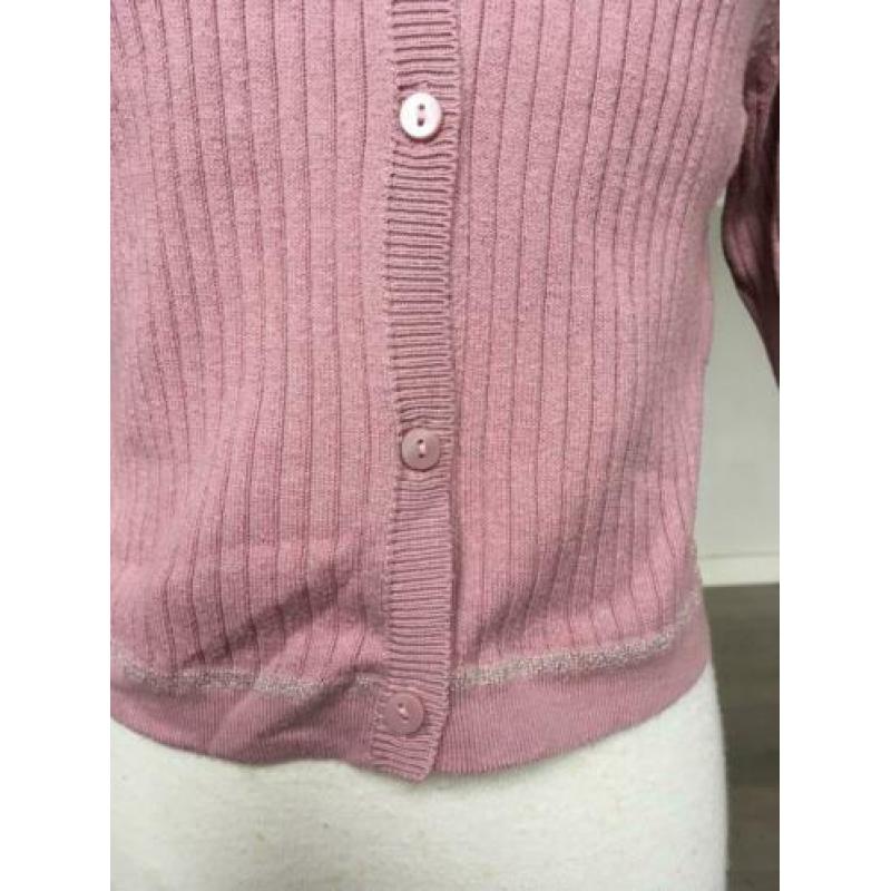MANGO korter vestje oud roze nette staat mt 122 / 128 ZG