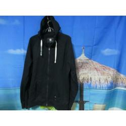zwart dikker fleece hoodie vest mt XXL mt 54 G star Raw