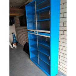 schuifdeur kast 7laden 203x112x28cm.zeer netjes