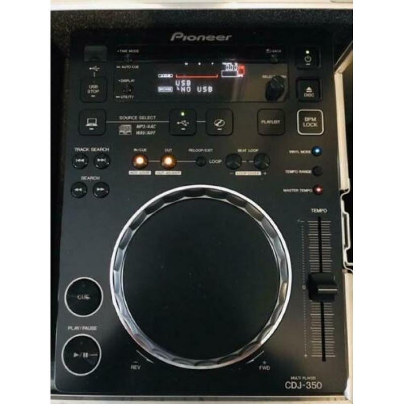 Zeer nette CDJ-350 2x en DJM-350 met extra’s!