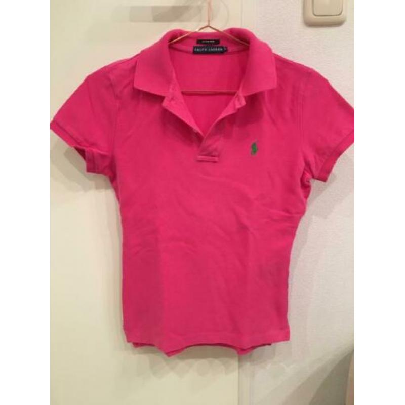 Ralph Lauren roze dames polo - Maat S