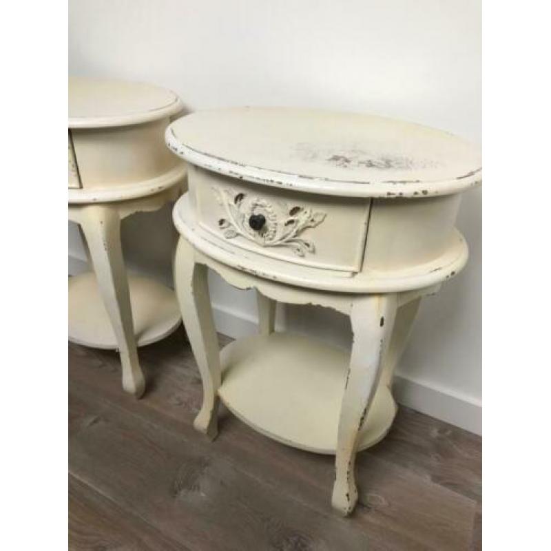 Brocante Vintage nachtkastjes