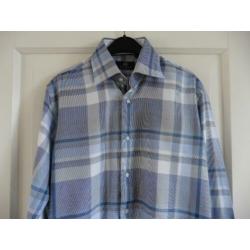 Circle of Gentlemen blauw/wit overhemd maat 15 1/2 (39)