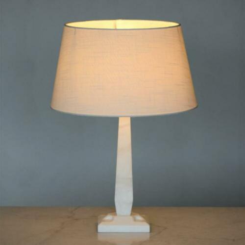 KLASSIEKE SCHEMERLAMP WIT MARMER minimalisme retro ca. 1980