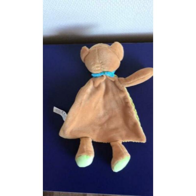 Natalis beer beertje knuffeldoek knuffellap 2 x