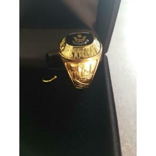 Gouden 24 Karaat World War II Veteranen Ring 999 verguld
