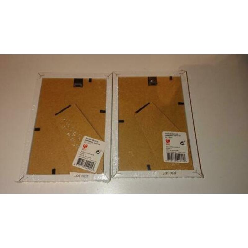 2 fotolijst Kruidvat wit 10x15 cm fotolijstjes NIEUW