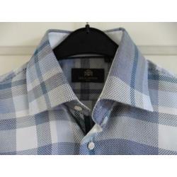 Circle of Gentlemen blauw/wit overhemd maat 15 1/2 (39)