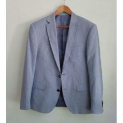 Blauw geruit colbert van Adam Friday - mt 48 - style: Adam7C