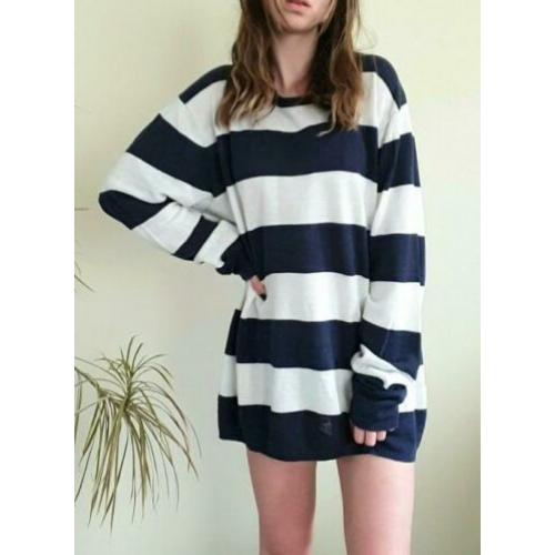 Scotch & Soda trui blauw/wit
