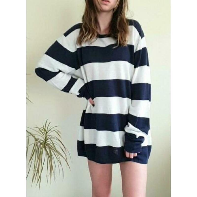 Scotch & Soda trui blauw/wit