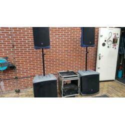 Geluidset in nette staat met versterkers compleet Turbosound