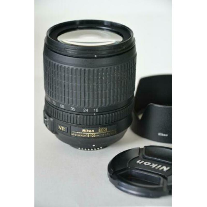 AF-S VR Nikkor 18-105mm f3.5-5.6 G (DX); nieuwstaat