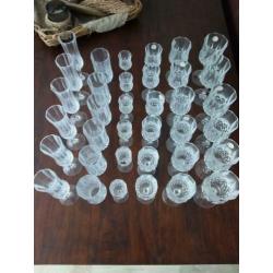 Compleet en gaaf 36-delig kristallen glas servies te koop