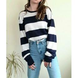 Scotch & Soda trui blauw/wit