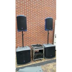 Geluidset in nette staat met versterkers compleet Turbosound