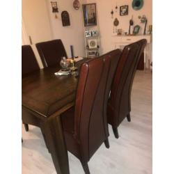 Eettafel walnoot