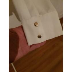 Witte doorzichtige blouse
