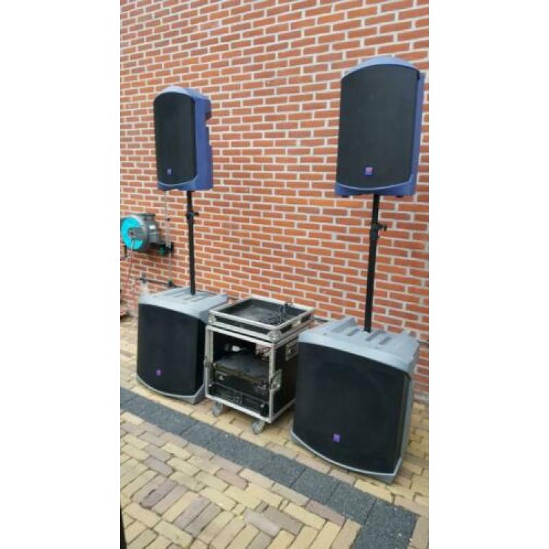 Geluidset in nette staat met versterkers compleet Turbosound