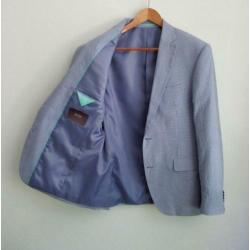 Blauw geruit colbert van Adam Friday - mt 48 - style: Adam7C