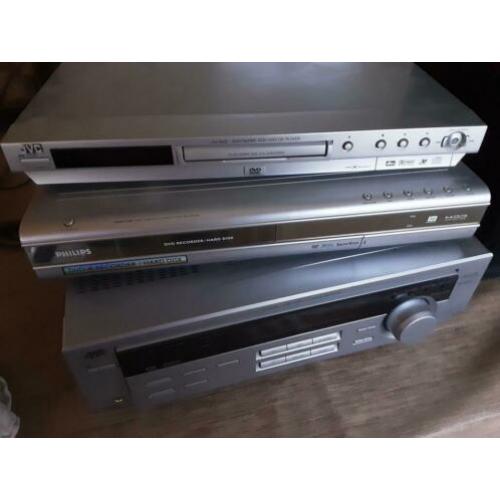 Stereo installatie met supwoofer , 2 boxen cd speler enz