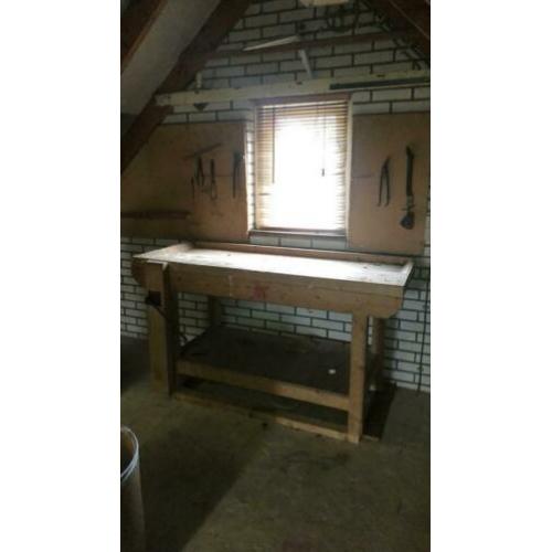 Houten werkbank