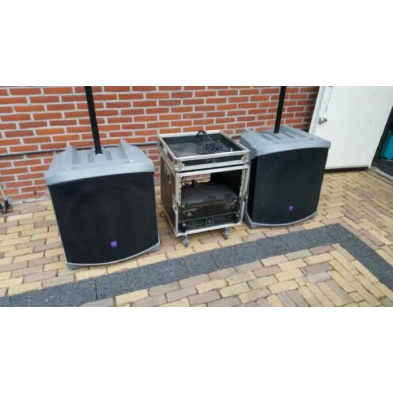 Geluidset in nette staat met versterkers compleet Turbosound