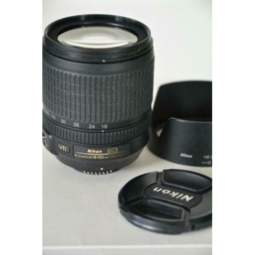 AF-S VR Nikkor 18-105mm f3.5-5.6 G (DX); nieuwstaat