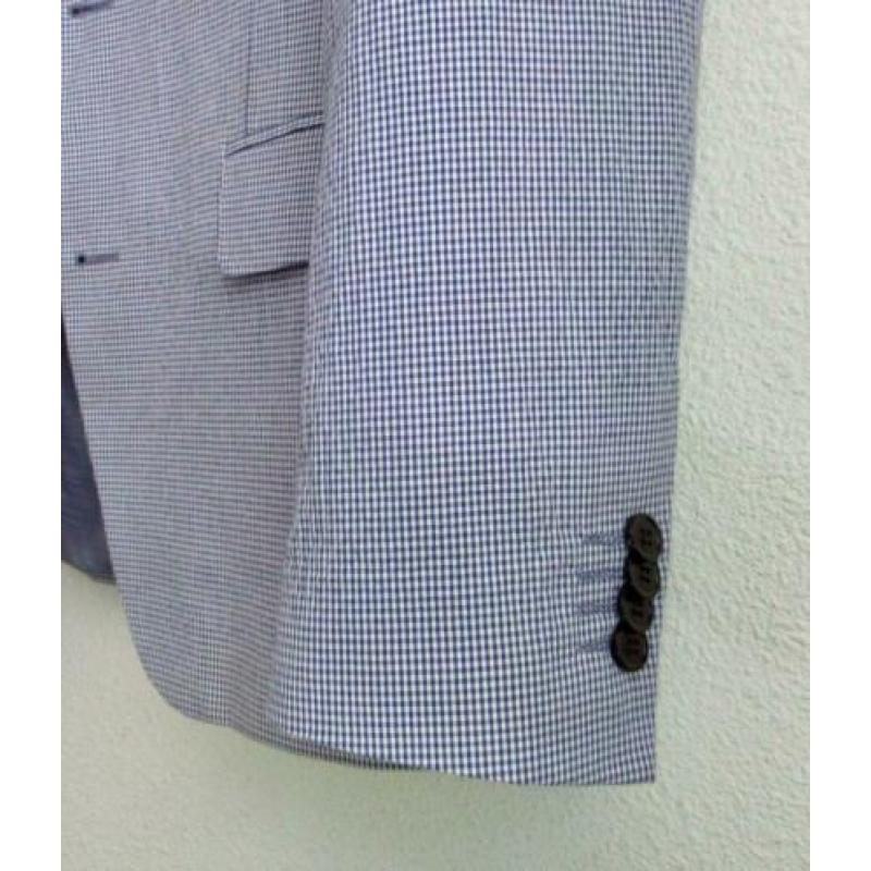 Blauw geruit colbert van Adam Friday - mt 48 - style: Adam7C