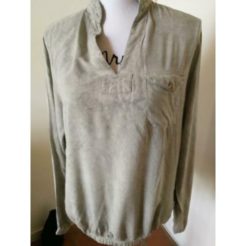 penn en ink blouse grijs maat M zgan