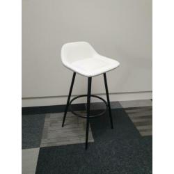 7x Barkruk Wit / Zwart OUTLET, Kruk, Barkrukken