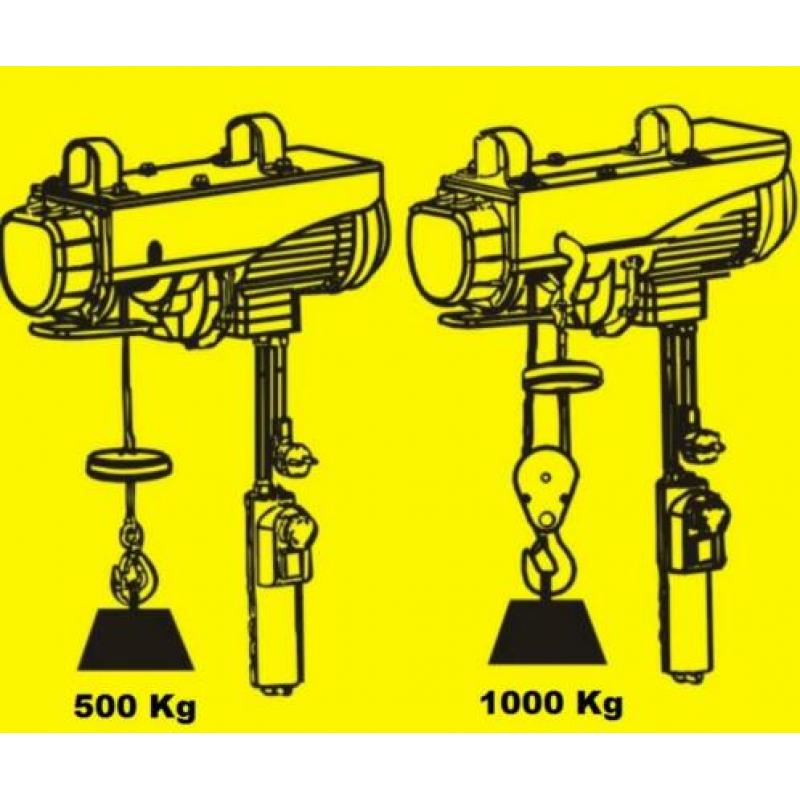 Electrische takel 500 / 990 KG