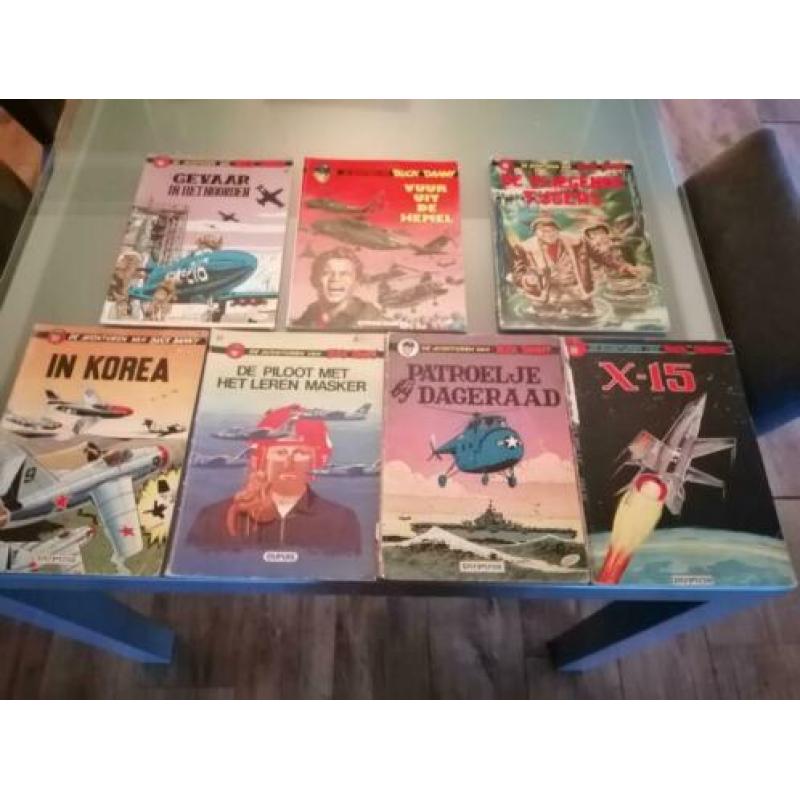 7 Buck Danny stripboeken samen 13 euro en 2 euro per stuk
