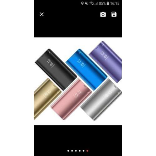 Samsung Galaxy S10 Spiegel Flipcase kleur zilver