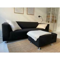 Design on Stock Blizz bank en poef (100% wol / Kvadrat)