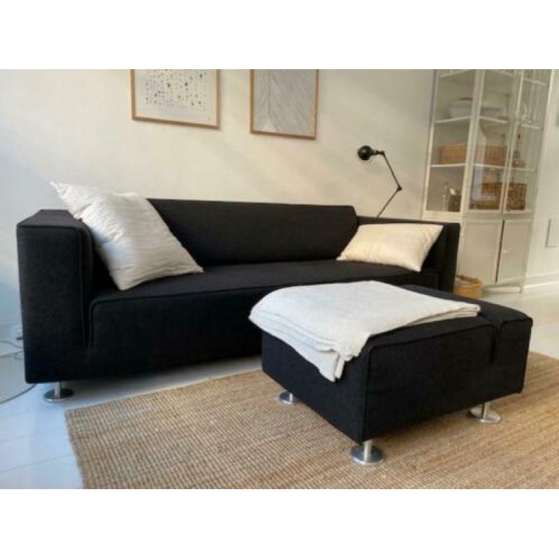 Design on Stock Blizz bank en poef (100% wol / Kvadrat)