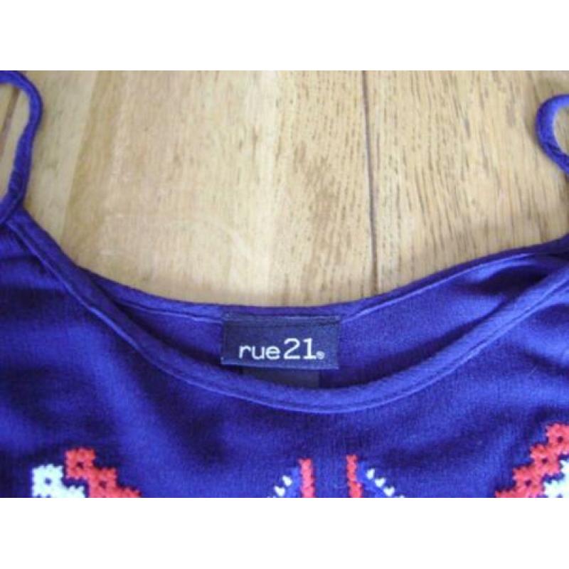Blauw Rue21 topje, maat S