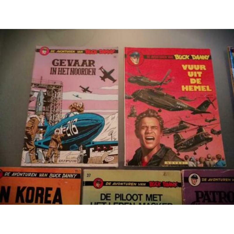 7 Buck Danny stripboeken samen 13 euro en 2 euro per stuk